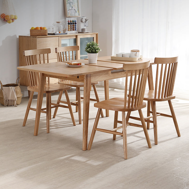 Minimalist Style Dining Table with Solid Wood Dining Table and Chairs for Home Use