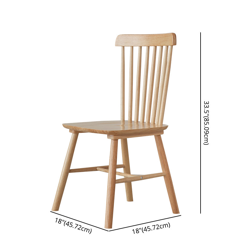 Minimalist Style Solid Wood Dining Room Set with Traditional Height Table and 4 Legs Base