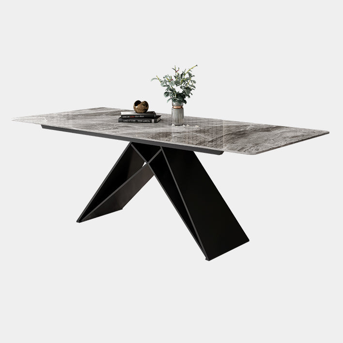 Modern Style Dining Room Sets with Sintered Stone Dining Table and Chairs