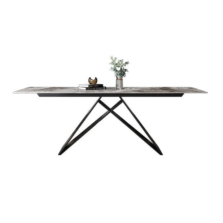 Modern Style Dining Room Sets with Sintered Stone Dining Table and Chairs