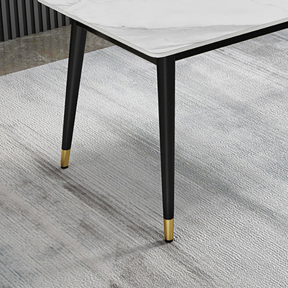 Modern Sintered Stone Dining Room Set Standard Height with Rectangle Top Dining Set