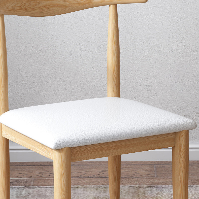 Minimalist Style Traditional Height Dining Set with Rectangle Shape Table and Double Pedestal Base