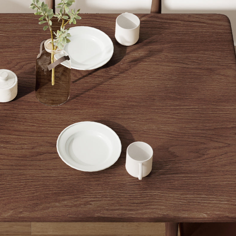 Modern massief houten standaard eetgelegenheidset rechthoekige vorm keuken eetgelegenheid met 4 poten tafel