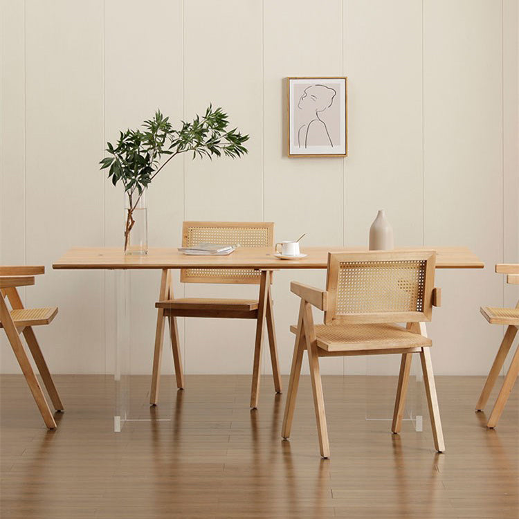 Moderner Stil Holzbraun Dining † Raum