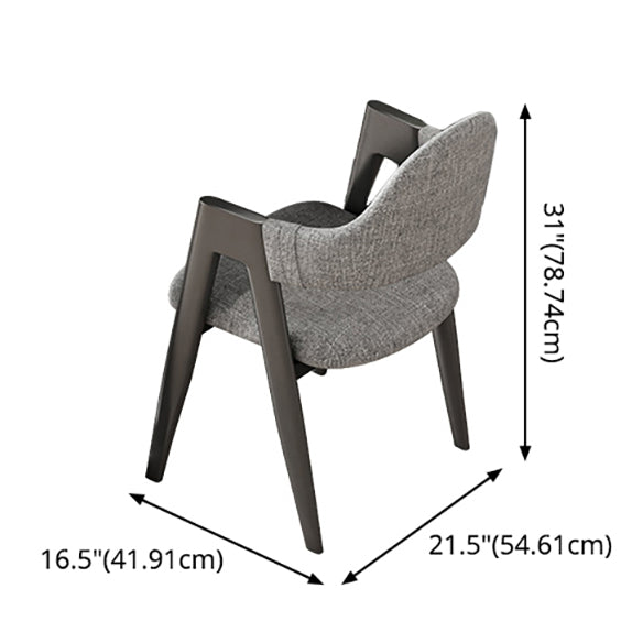 Standard Wood Dining Table with 2 Black Metallic Legs for Dining Furniture