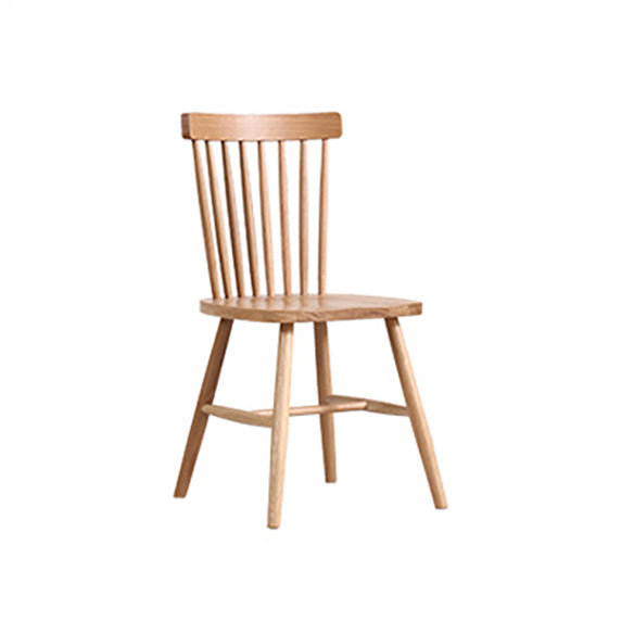 Minimalist Style Dining Table with Fixed Solid Wood Dining Table and Chairs