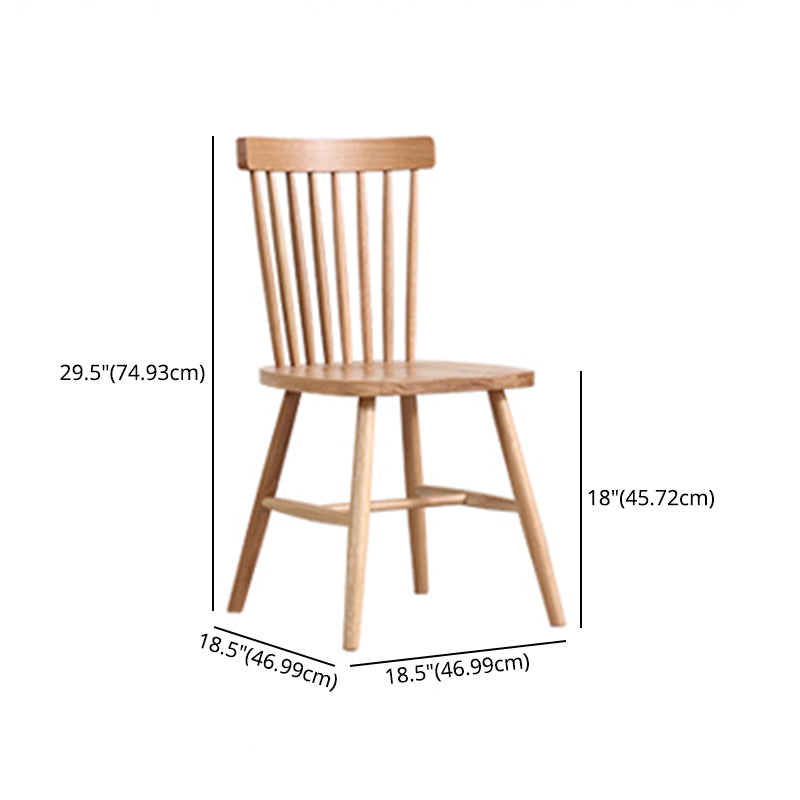 Minimalist Style Dining Table with Fixed Solid Wood Dining Table and Chairs