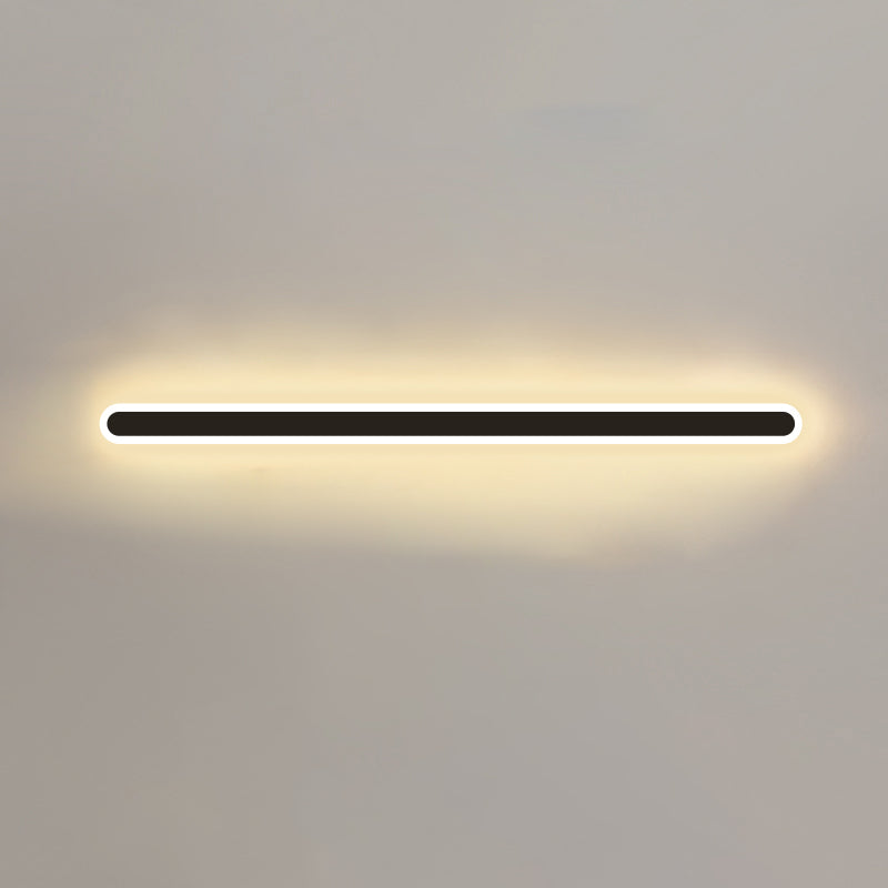 LED Line Shaped Wall Sconce Postmodern Style Acrylic Wall Mount Light Fixture