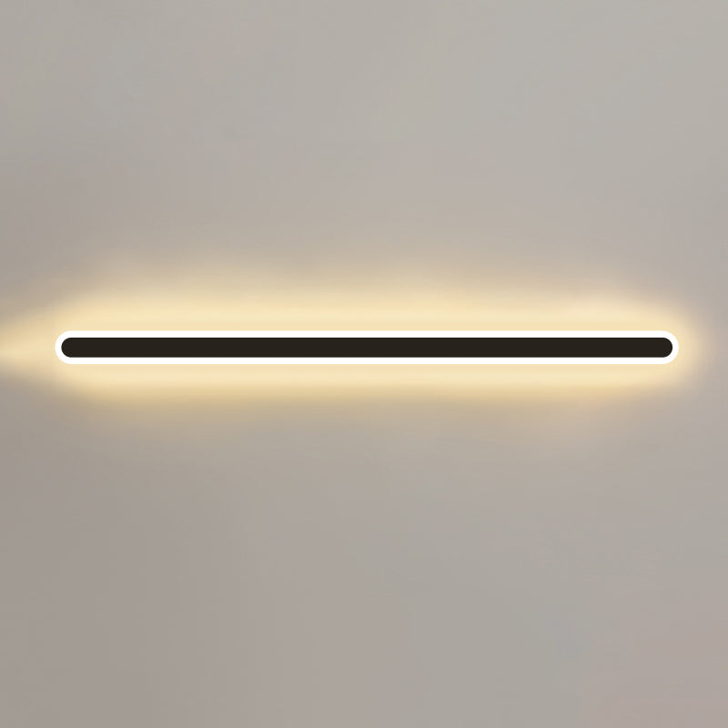 LED Line Shaped Wall Sconce Postmodern Style Acrylic Wall Mount Light Fixture