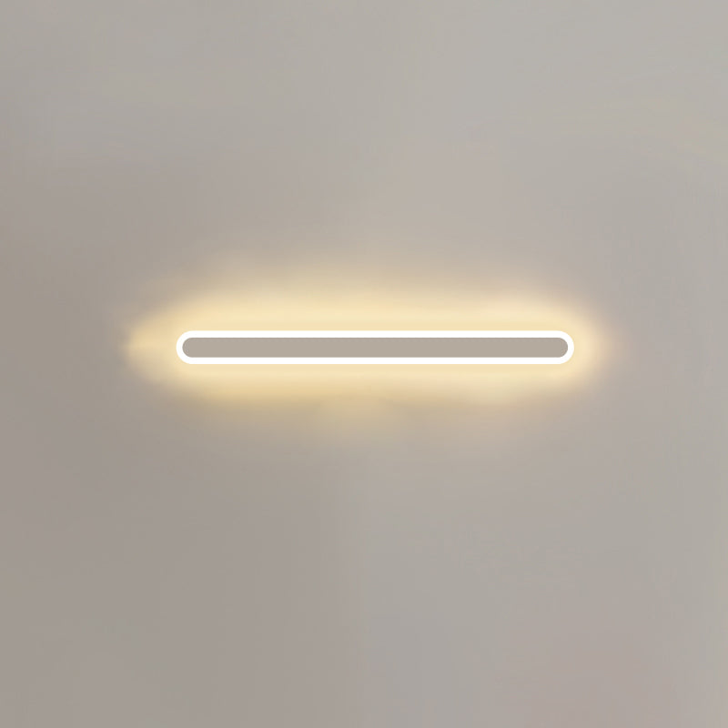 LED Line Shaped Wall Sconce Postmodern Style Acrylic Wall Mount Light Fixture