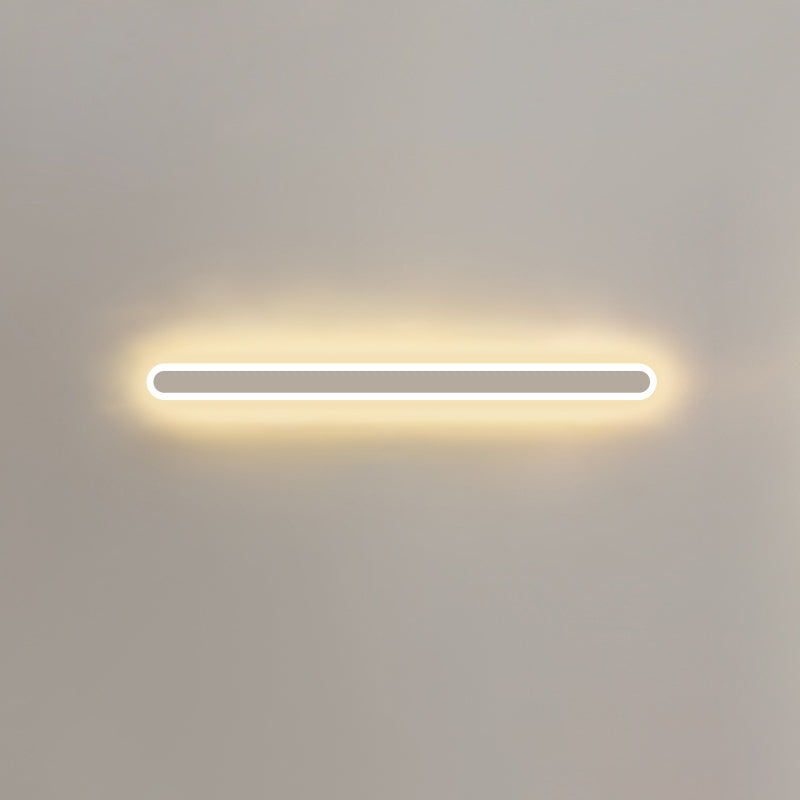 LED Line Shaped Wall Sconce Postmodern Style Acrylic Wall Mount Light Fixture