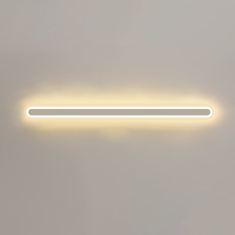 LED Line Shaped Wall Sconce Postmodern Style Acrylic Wall Mount Light Fixture