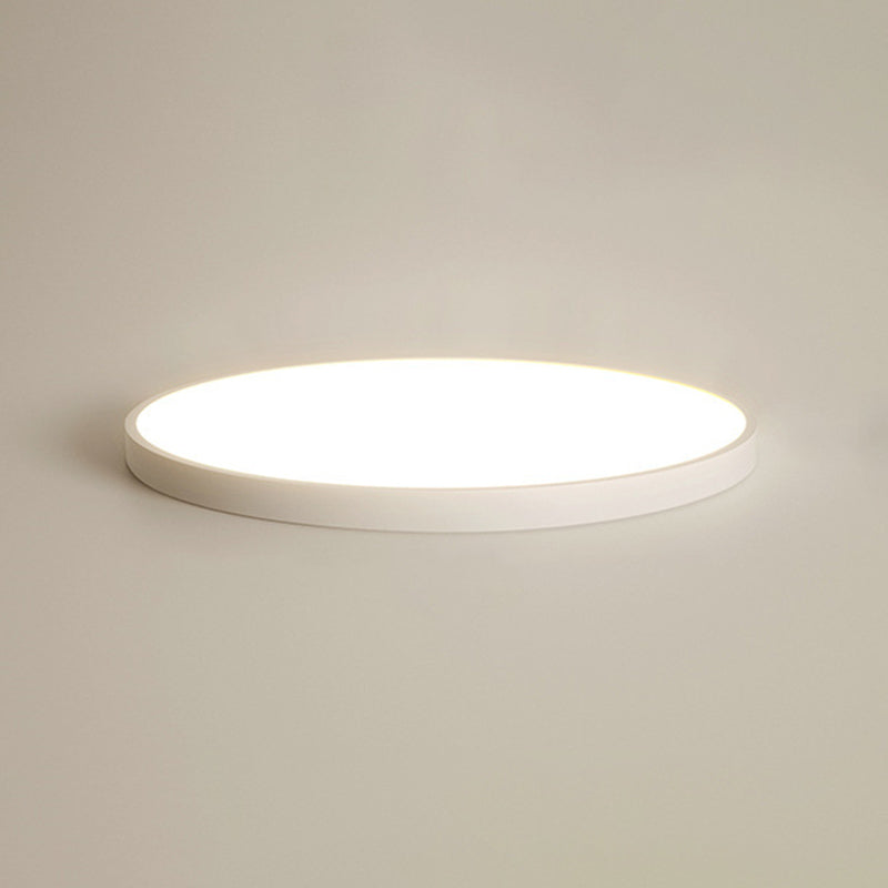 Modern Flush Light White Circle Metal Led Surface Mount Ceiling Lights for Living Room