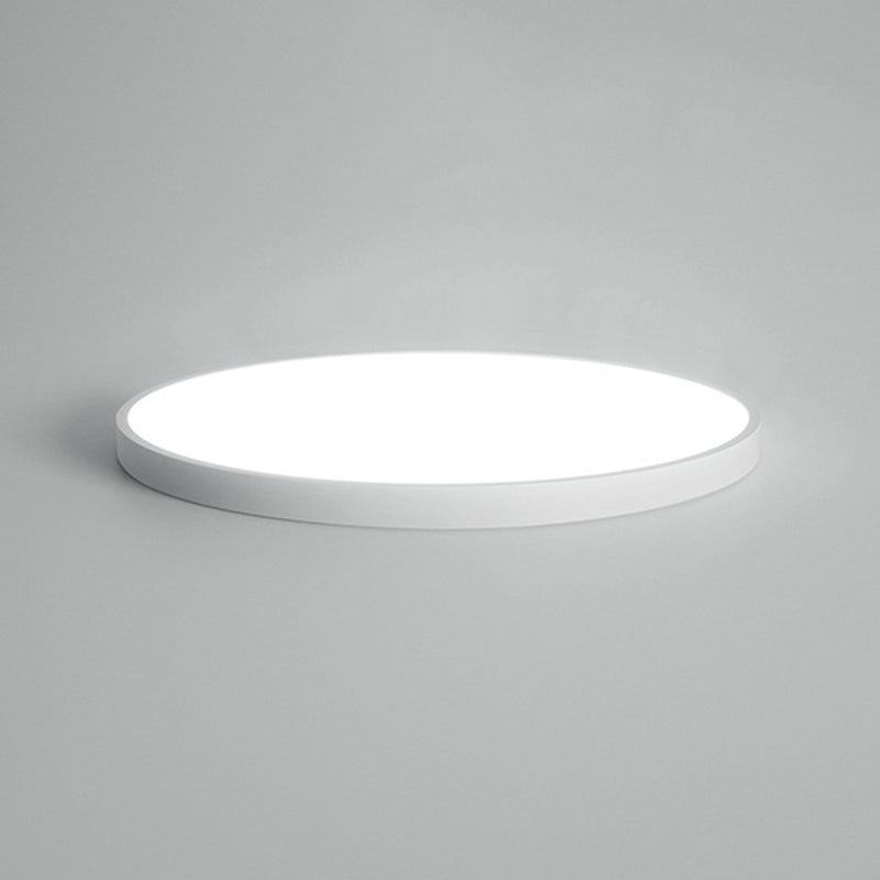 Modern Flush Light White Circle Metal Led Surface Mount Ceiling Lights for Living Room