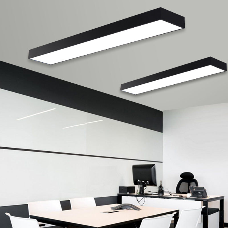 Lámpara de techo contemporánea de montaje empotrado con pantalla acrílica para sala de reuniones de oficina