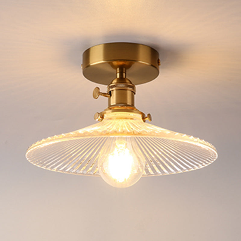 Modern Style Flush Mount Ceiling Light with Glass Shade for Living Room Bedroom