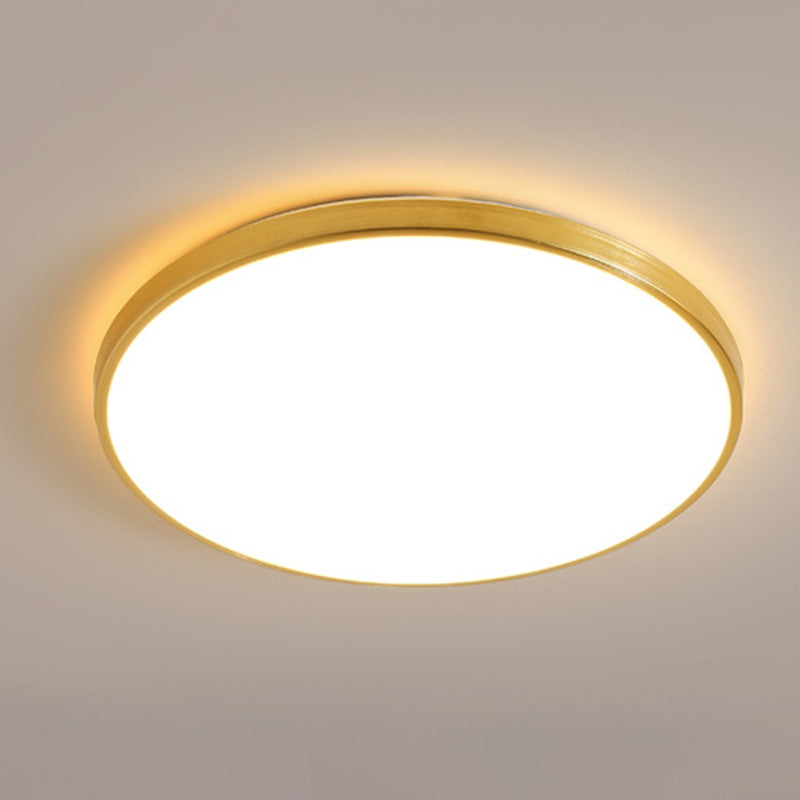 Modern Led Fixture Flush Mount Lighting Fixture Acrylic and Metal Lampshade for Corridor