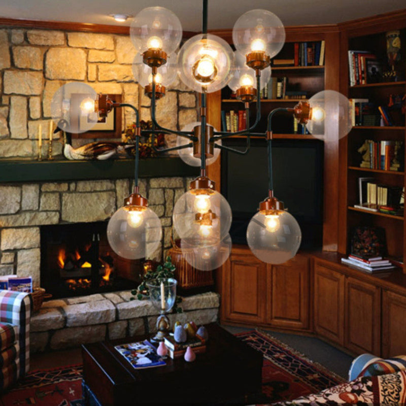 APTERIOR INDUSTRIAL CADRELE ALCANDO ALCANDO CON SOMBRA DE VIDRIO PARA SALA DE VIVO