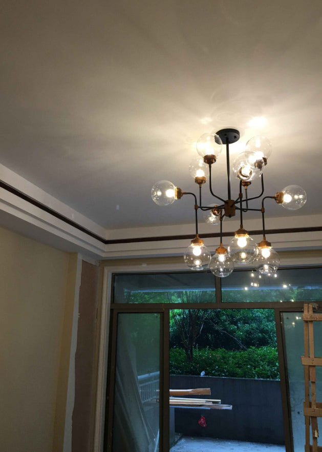 APTERIOR INDUSTRIAL CADRELE ALCANDO ALCANDO CON SOMBRA DE VIDRIO PARA SALA DE VIVO