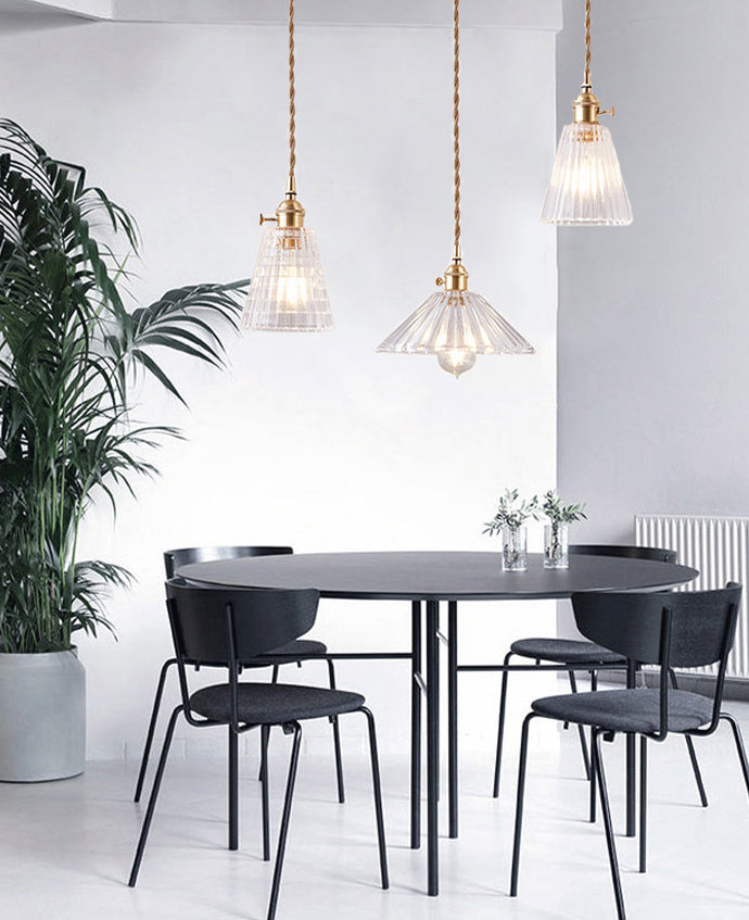 Messingglas hängende Leuchte Industrie 1-Licht-Anhänger Beleuchtung für das Restaurant