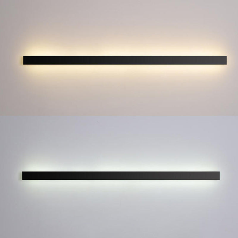 Rectangle Shaped Indoor Wall Mount Light Fixture Modern Style Metal LED Wall Sconce