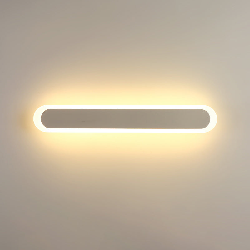 LED Wall Mount Light Fixture Postmodern Style Acrylic Line Shaped Wall Sconce