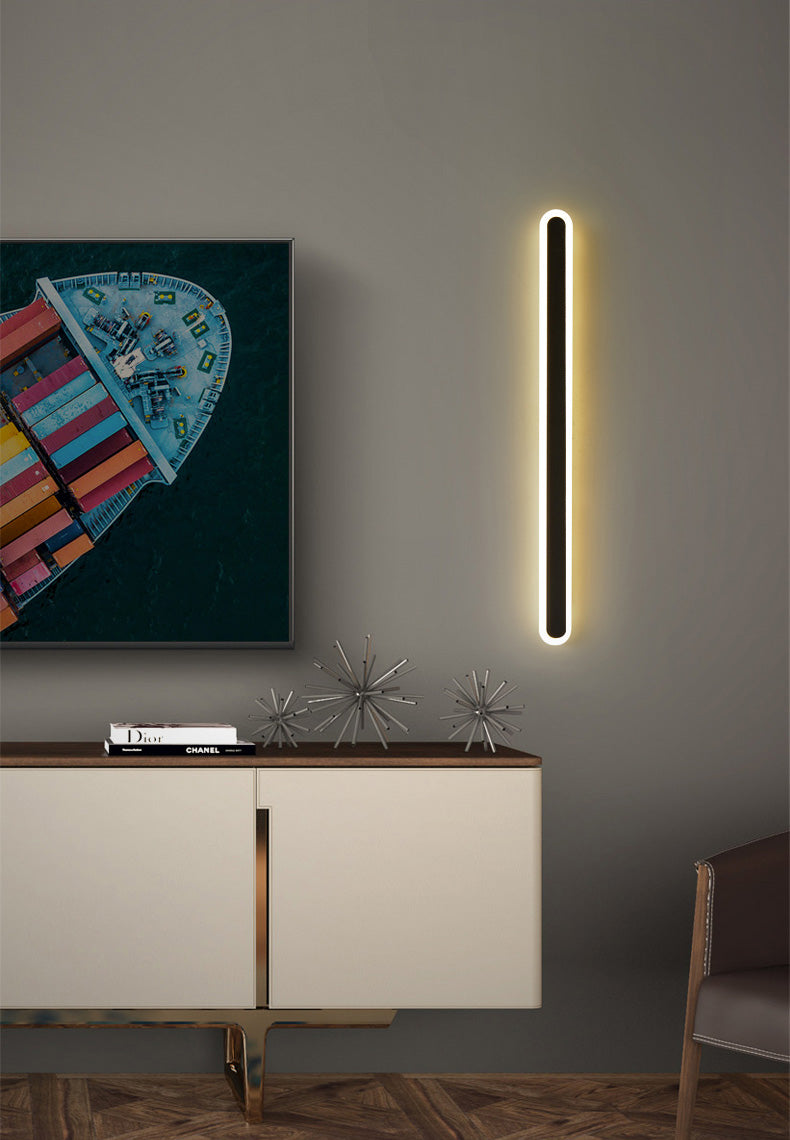 LED -Wandmontage Leuchte postmoderne Acryllinie -Wandleitungsleitung