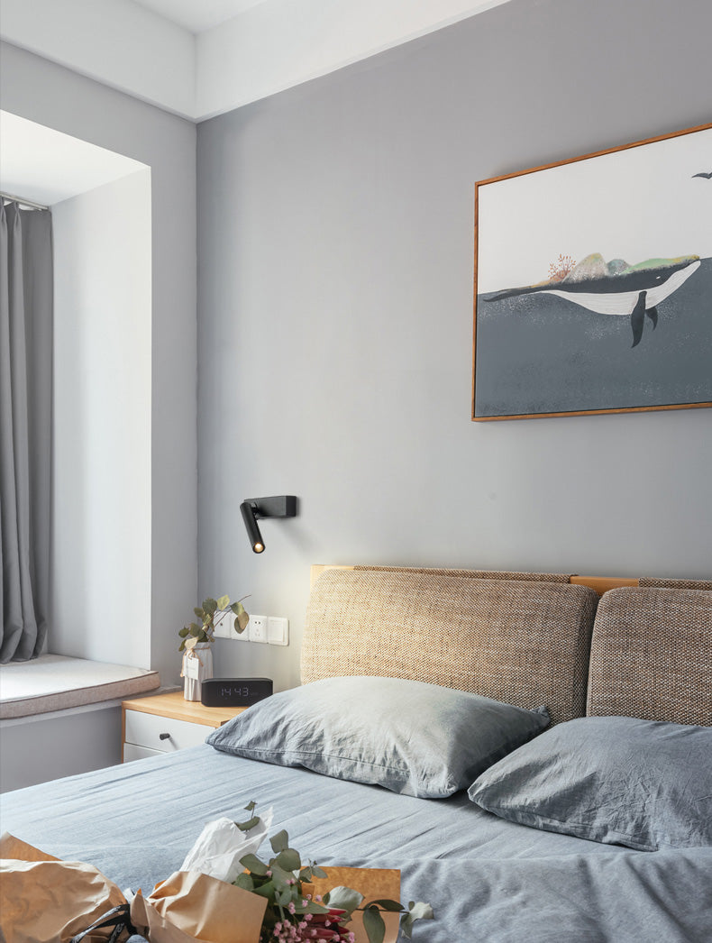 1 Light Wall Lighting Fixtures Minimalistic Wall Mounted Light Fixture for Bedside