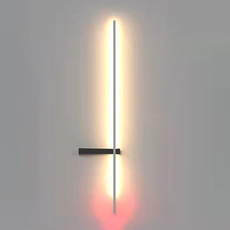 Modern Style Linear Shade Wall Sconce Acrylic 1 Light Sconces for Hall and Foyer