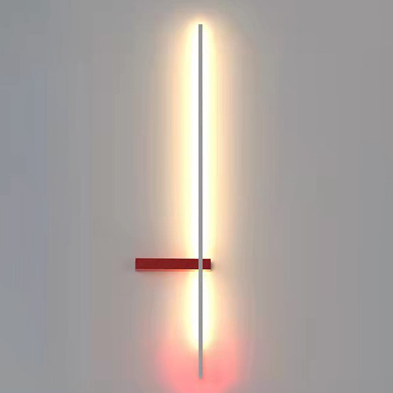 Modern Style Linear Shade Wall Sconce Acrylic 1 Light Sconces for Hall and Foyer