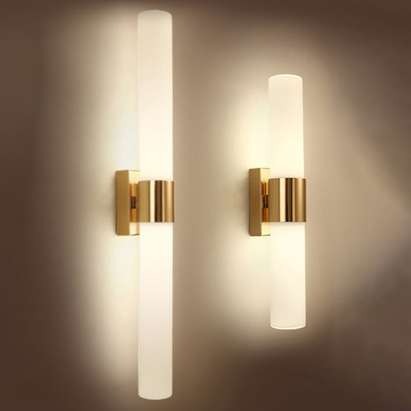 2 Lights Contemporary Wall Mounted Light Fixture Aluminum Indoor Flush Mount Wall Sconce