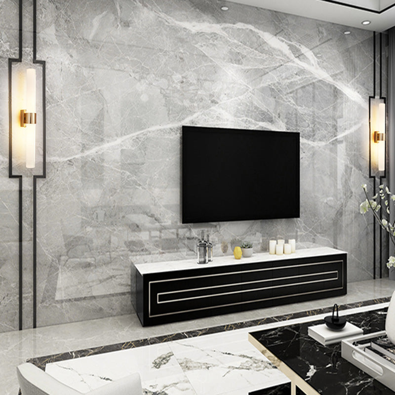 2 Lights Contemporary Wall Mounted Light Fixture Aluminum Indoor Flush Mount Wall Sconce