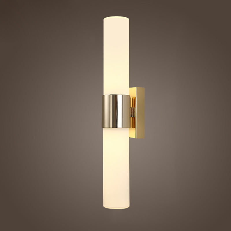 2 Lights Contemporary Wall Mounted Light Fixture Aluminum Indoor Flush Mount Wall Sconce