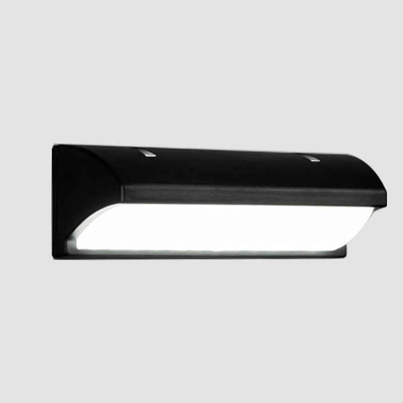 Rectangle Waterproof Simplicity Wall Light Acrylic Minimalistic LED Wall Sconce in Black