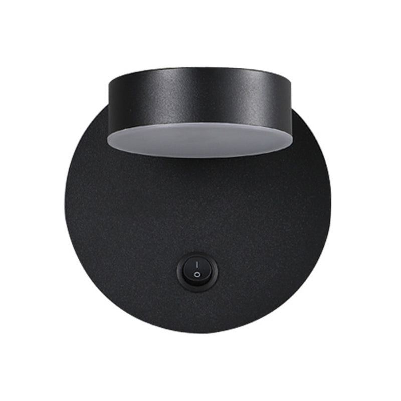 Lampada montata a parete circolare Postmoderna semplicità lampada a monte acrilica per soggiorno