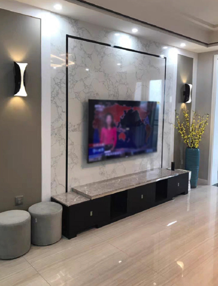 Lampada montata a parete curva Postmoderna semplicità lampada da monte in metallo per soggiorno