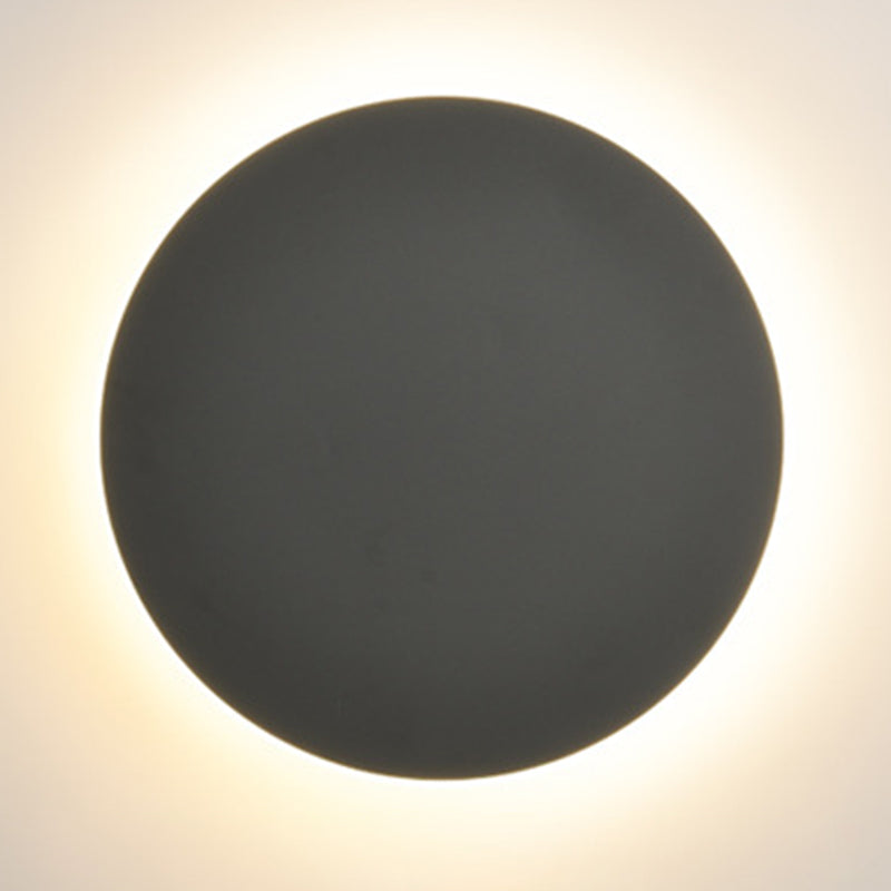 Round Wall Mounted Lamp Postmodern Simplicity Acrylic Wall Mount Lamp for Living Room