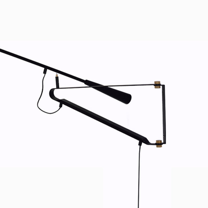 Schwung Armwand montierte Lampe postmoderne Einfachheit Metall Wandleuchte für Wohnzimmer