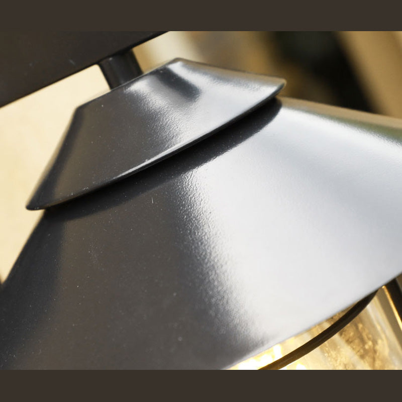 Glas schwarzer Wandleuchte Käfig -Industrie -Wandbeleuchtung für den Außenbereich
