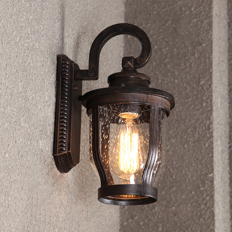 Wall Sconce Light Fixture Industrial Style Glass Shaded Wall Mounted Light Fixture