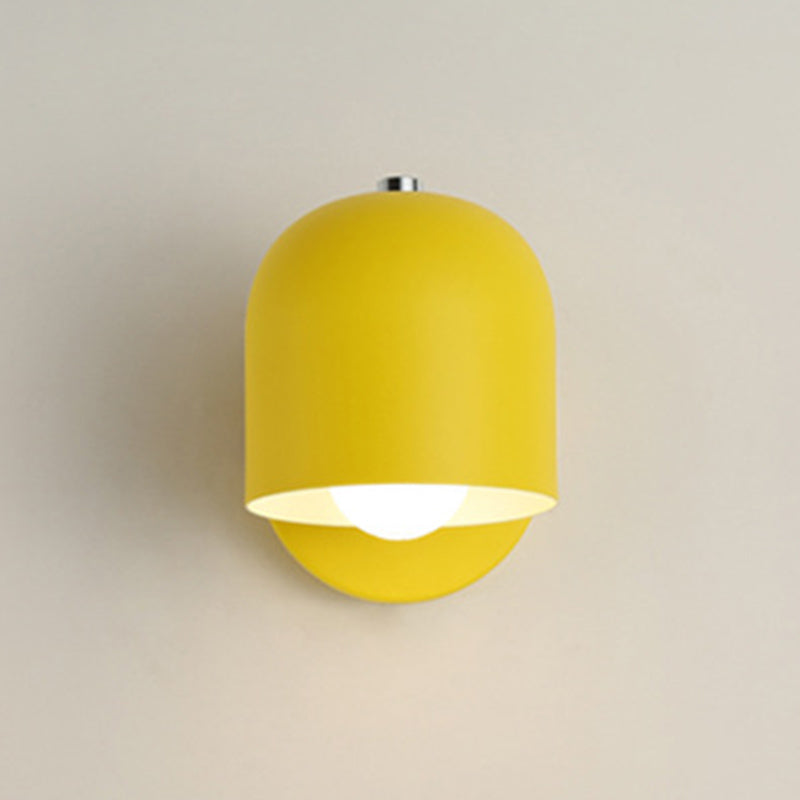 Dome Wall Mounted Lamp Modern Simplicity Macaron Metal Wall Mount Lamp for Living Room