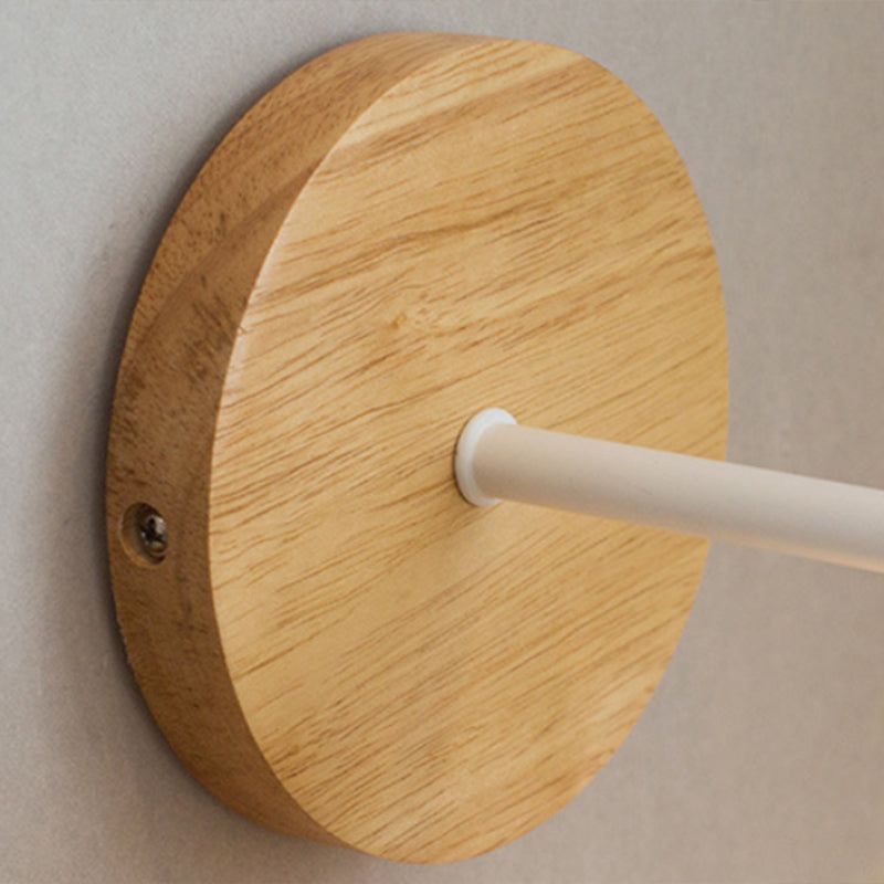 Kom wandmontage lamp moderne eenvoud houten wandmontage lamp voor woonkamer