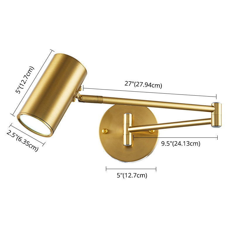 Swing Arm Wall Mounted Lamp Postmoderne eenvoud Acrylwand SCONCE voor woonkamer