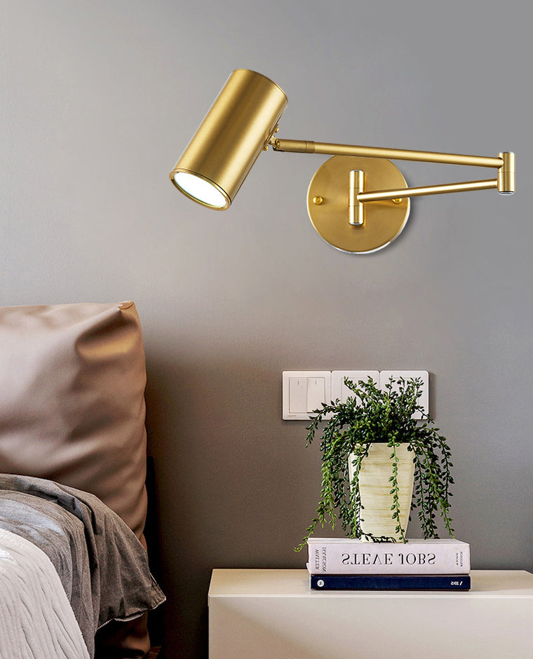 Swing Arm Wall Mounted Lamp Postmoderne eenvoud Acrylwand SCONCE voor woonkamer
