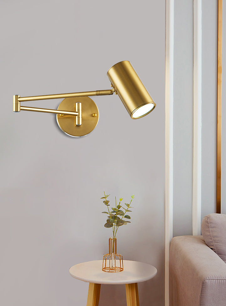 Swing Arm Wall Mounted Lamp Postmoderne eenvoud Acrylwand SCONCE voor woonkamer