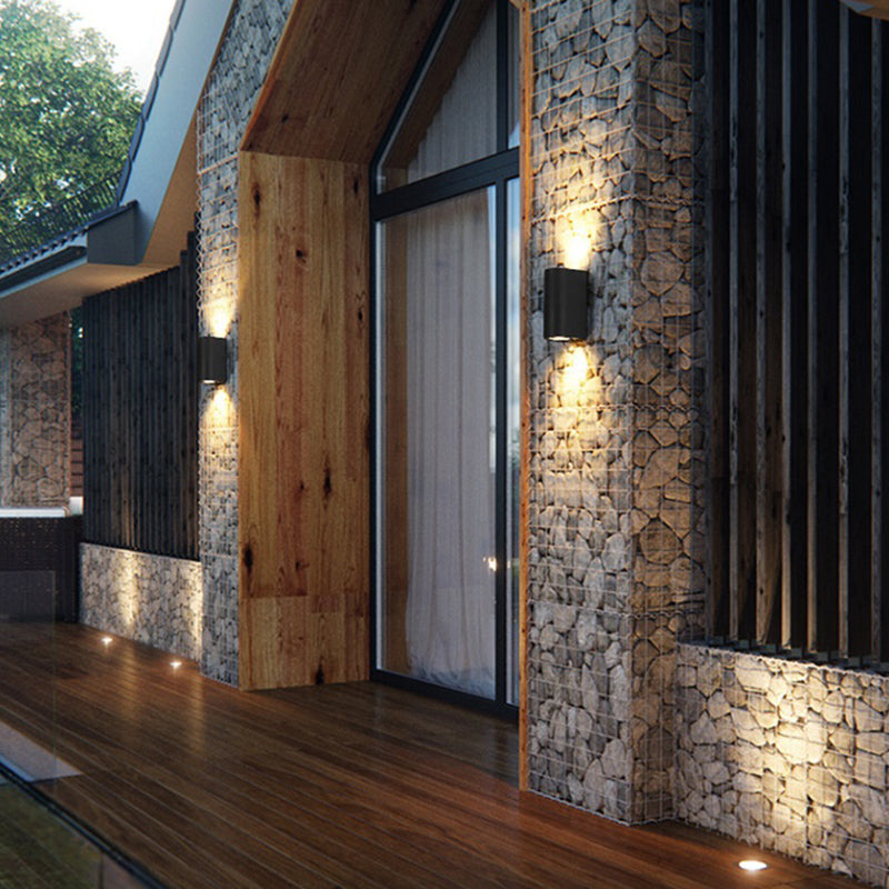 Estilo moderno decorativo decorativo de dos luces arriba y abajo de la pared LED apliques de pared al aire libre