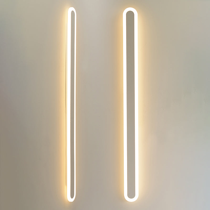 Linear Shade Acrylic LED Wall Sconce Minimalist Single Light Entry Wall Lamp for Hall Foyer