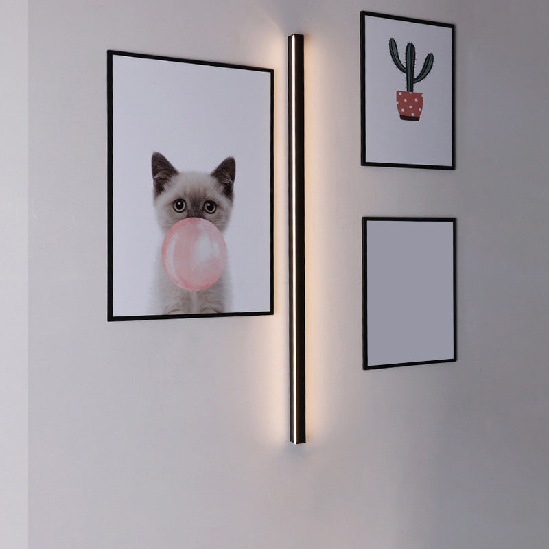 Lámpara de pared de línea delgada minimalista Metálico LED LED Surfate Surf Sponde de pared de la superficie