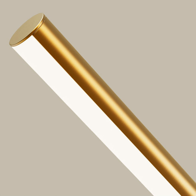 Gold 1 Light LED Wall Sconce Modern Acrylic Linear Wall Lighting for Living Room