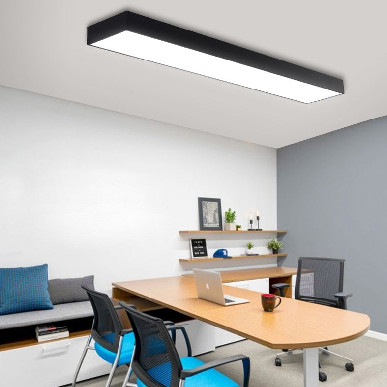 Lámpara de techo contemporánea de montaje empotrado con pantalla acrílica para sala de reuniones de oficina